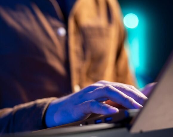 it-admin-apartment-fixing-coding-issues-using-laptop-close-up